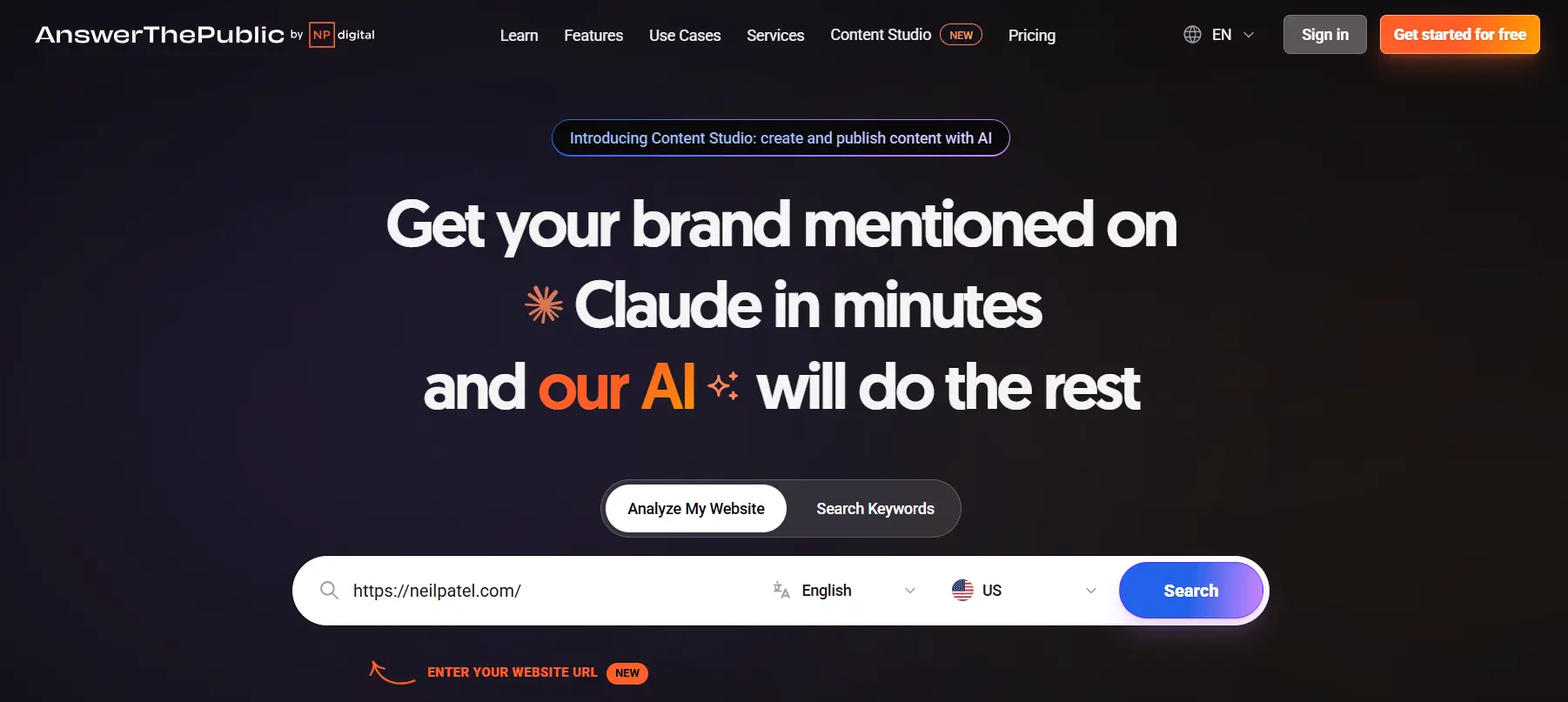 Новый AnswerThePublic - AI-генератор контента для SEO