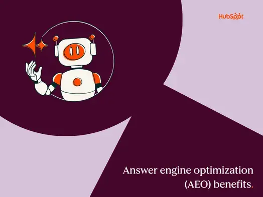 Оптимизация под ответные движки (AEO) - концептуальная иллюстрация