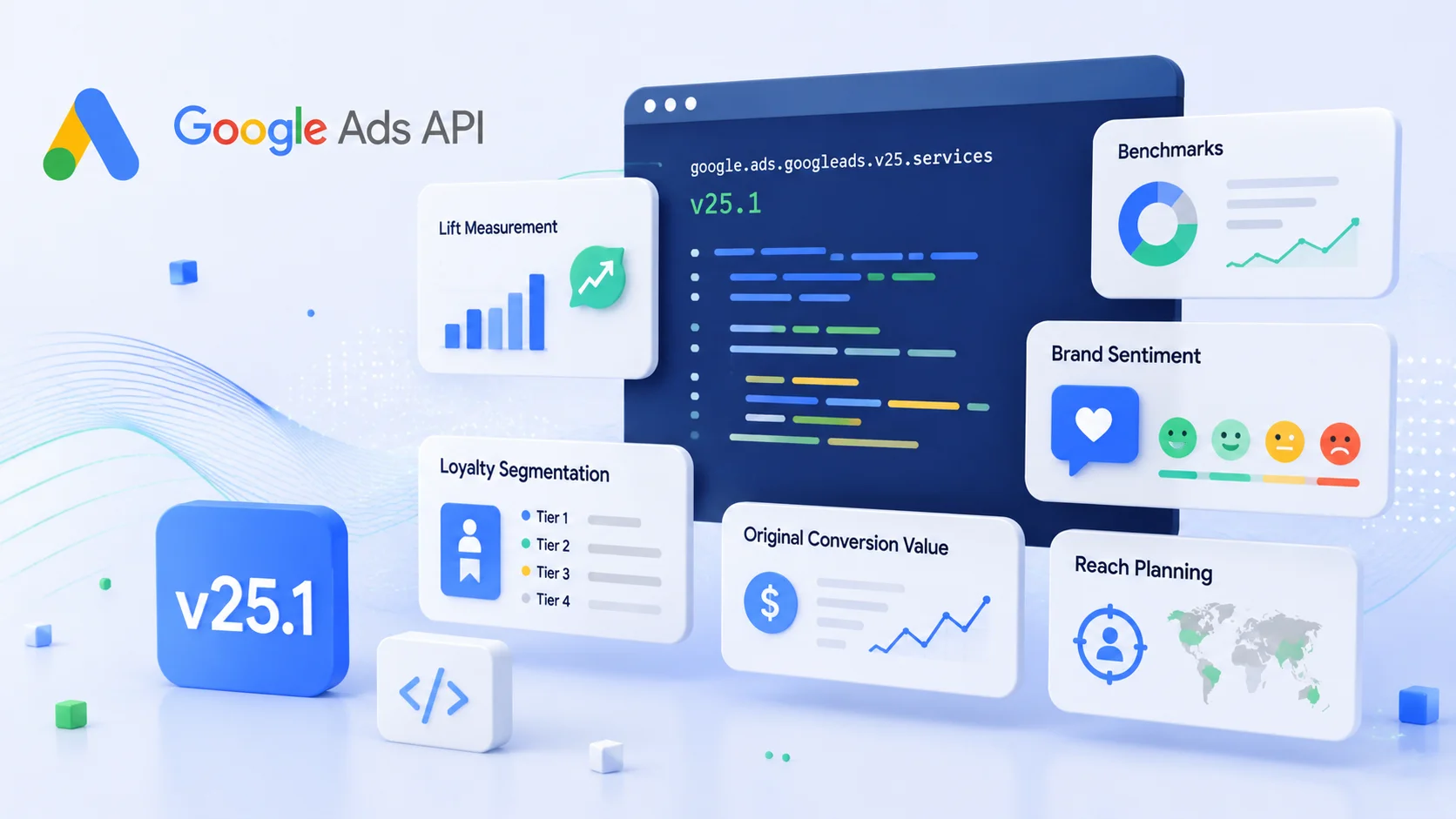 Google Ads API v25.1: новые метрики измерения рекламы, автоматизация с помощью ии