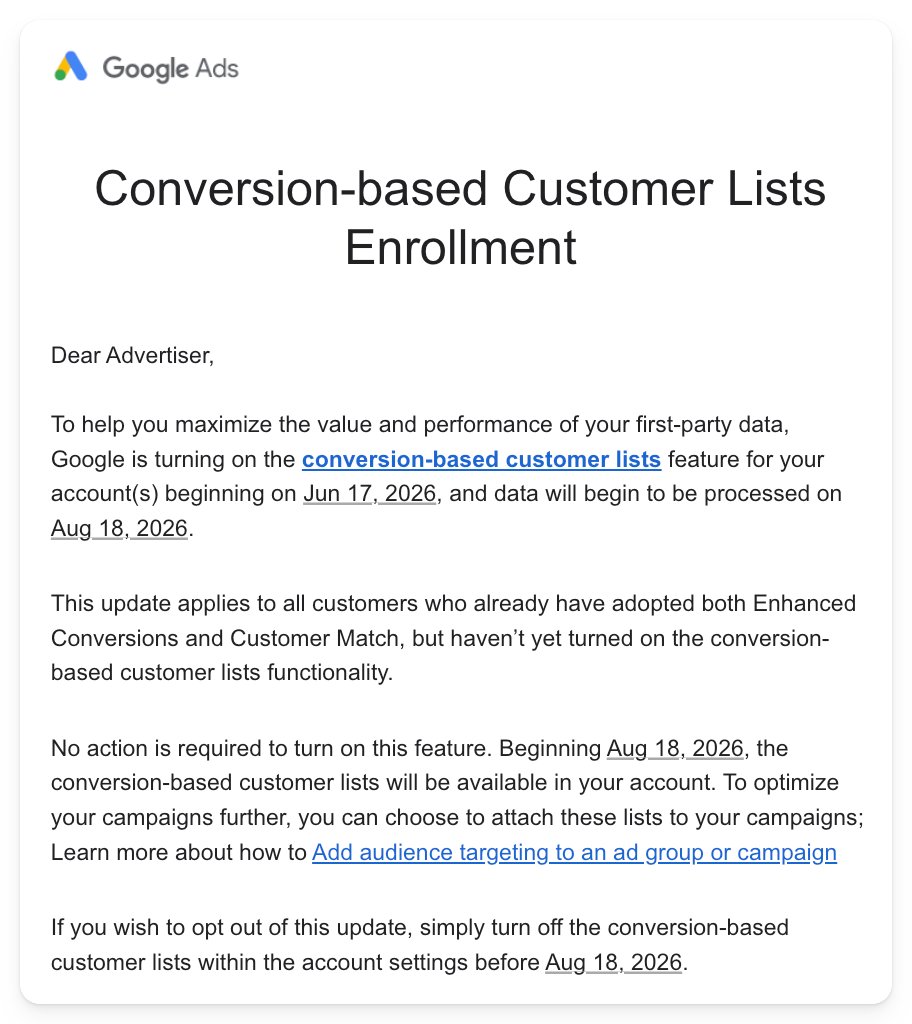 Google Ads конверсионные списки клиентов - PPC, SEO, автоматизация рекламы