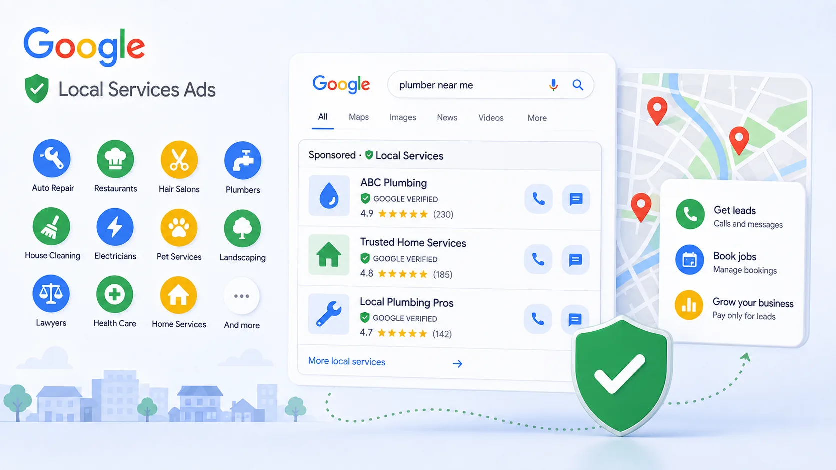 Local Services Ads: новые категории рекламы местных услуг Google и перенос кампаний в Google Ads