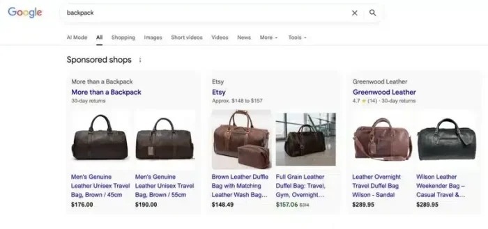 Google Sponsored Shops - новый формат товарной рекламы